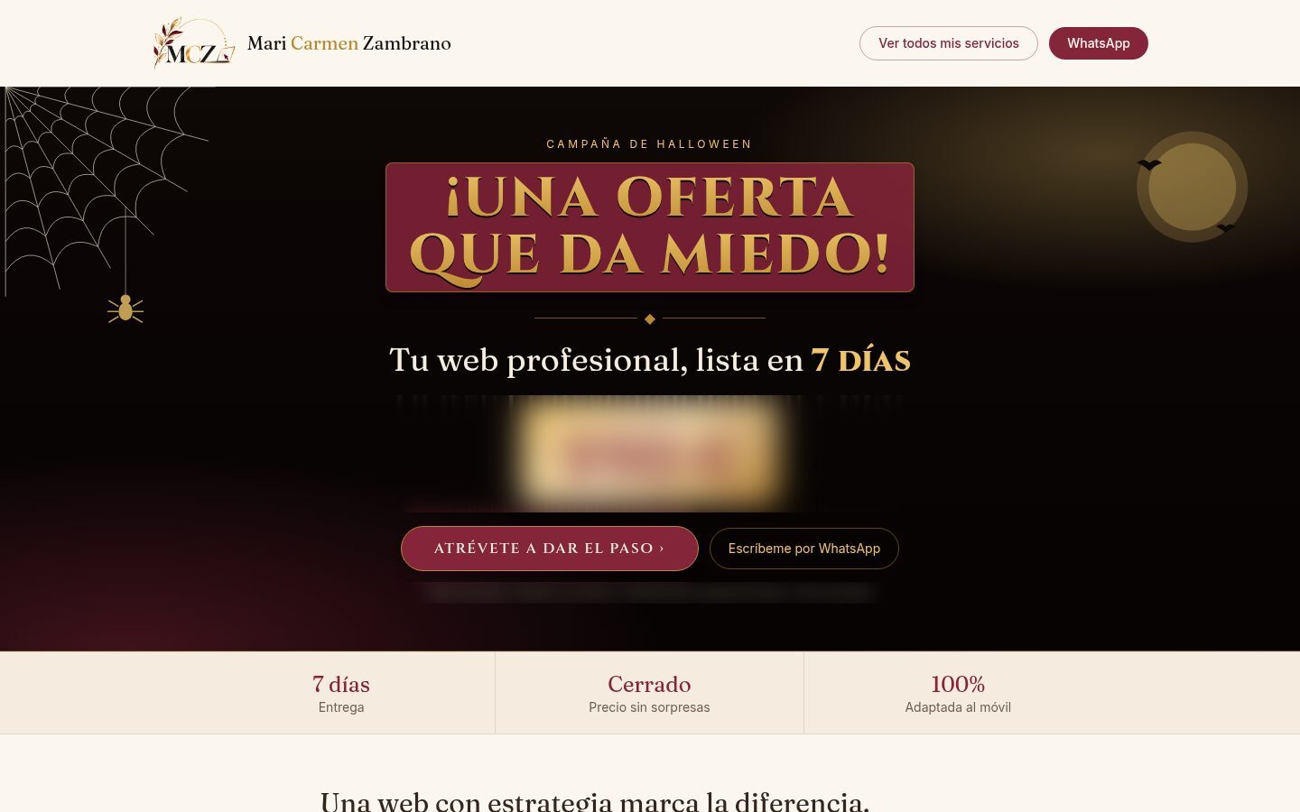 Captura de Tu web en 7 días